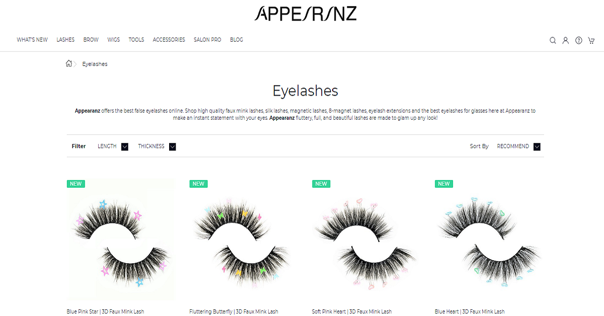 appearanz fake lashes